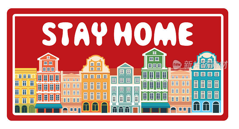 Stay home Sign，波兰